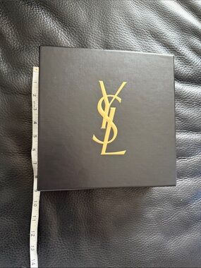 Yves Saint Laurent Black Box with Gold YSL Monogram